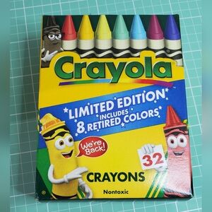 Crayola Limited Edition 32-Count Crayons With 8 Retired Colors
